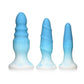 Simply Sweet Silicone Butt Plug - Blue - Set
