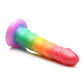 Simply Sweet Swirl Silicone Rainbow Dildo