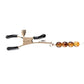 Sincerely Amber Beaded Nipple Clamps
