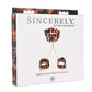 Sincerely Amber Neck and Wrist Restraint - Animal Print/Gold