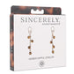 Sincerely Amber Nipple Jewelry - Animal Print/Gold