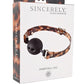 Sincerely Amber Silicone Ball Gag - Animal Print/Gold