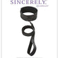 Sincerely Locking Lace Collar and Leash - Black