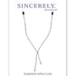 Sincerely Teardrop Nipple Clips - Metal/Silver - 18in