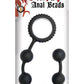 Sinful Anal Beads Silicone - Black