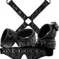 Sinful Bondage Vinyl Kit - Black - Set Of 4