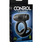 Sir Richard's Control Rechargeable Vibrating Silicone Cock and Ball Cock Ring - Black