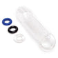 Size Up Texured Clear View Penis Extender with Ball Loop
