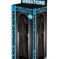 Skinsations Black Diamond Husky Lover Extension Sleeve with Scrotum Strap - Chocolate - 6.5in