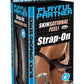 Skinsations Black Diamond Playful Partner Strap-On - Chocolate - 8in