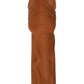 Skinsations Latin Lover Husky Lover Extension Sleeve with Scrotum Strap - Caramel - 7in