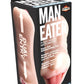 Skinsations Man Eater Pussy/Mouth Masturbator Textured Dual Entry Stroker - Vanilla
