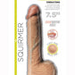 Skinsations Squirmer Rechargeable Vibrating Silicone Dildo - Vanilla - 7.5in