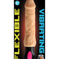 Skinsations Vibra Flex Heat Seeker Warming Dildo - Flesh - 8in