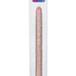 Slim Jim Duo Veined Super Slim Double Dildo - Vanilla - 17in