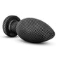 Spark Silicone Butt Plug - Medium - Carbon Fiber