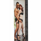 Sportsheets Expandable Spreader Bar and Cuffs - Black/Silver - Set