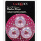 Stacker Rings Silicone Cock Rings - Clear - 3 Piece