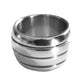 Stainless Steel Round Cock Ring - Silver - 45mm
