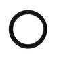 Stainless Steel Round Cock Ring - Black - 50mm