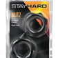 Stay Hard Nutz Cock Ring - Black