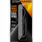Stay Hard Silicone Double Loop Cock Ring - Black