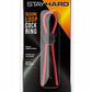 Stay Hard Silicone Loop Cock Ring - Red