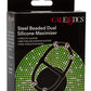 Steel Beaded Dual Silicone Maximizer Cock Ring - Black