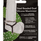 Steel Beaded Dual Silicone Maximizer Cock Ring