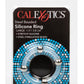 Steel Beaded Silicone Cock Ring - Clear - Large