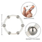 Steel Beaded Silicone Cock Ring