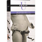 Strap U 28x Rechargeable Silicone 28x Double Dildo with Harness and Remote Control - Black