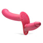 Strap U 28x Rechargeable Silicone 28x Double Dildo with Harness and Remote Control - Pink