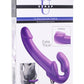 Strap U 7x Revolver Thick Vibrating Strapless Strap-On Dildo - Purple