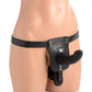 Strap U Double Take Double Penetration Rechargeable Silicone Vibrating Strap-On Harness