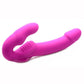 Strap U Evoke Super Charged Rechargeable Silicone Vibrating Strapless Strap-On - Pink