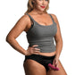 Strap U Lace Envy Black Crotchless Panty Harness
