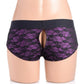 Strap U Lace Envy Pegging Set with Lace Crotchless Panty Harness and Dildo