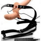 Strap U Power Pegger Silicone Vibrating Double Pleasure 6.5in Dildo with Harness