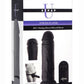 Strap U Power Player 28x Vibrating Silicone Rechargeable Dildo 6.5in with Remote Control - Black