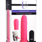 Strap U Power Player 28x Vibrating Silicone Rechargeable Dildo 6.5in with Remote Control - Pink