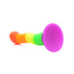 Strap U Proud Rainbow Silicone Dildo with Harness