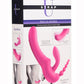 Strap U Regal Rider Vibrating Silicone Strapless Strap-On Triple G 6in Dildo - Purple