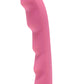 Strap U Ripples Strap-On Compatible Silicone 6.75in Dildo - Pink
