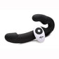 Strap U Urge Rechargeable Silicone Strapless Strap-On with Remote Control - Black