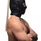 Strict Blonde Ponytail Bondage Hood