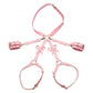 Strict Bondage Harness with Bows - Pink - Large/Medium