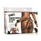 Strict Bondage Harness with Bows - Black - XLarge/XXLarge