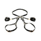 Strict Bondage Harness with Bows - Black - XLarge/XXLarge