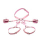 Strict Bondage Harness with Bows - Pink - XLarge/XXLarge